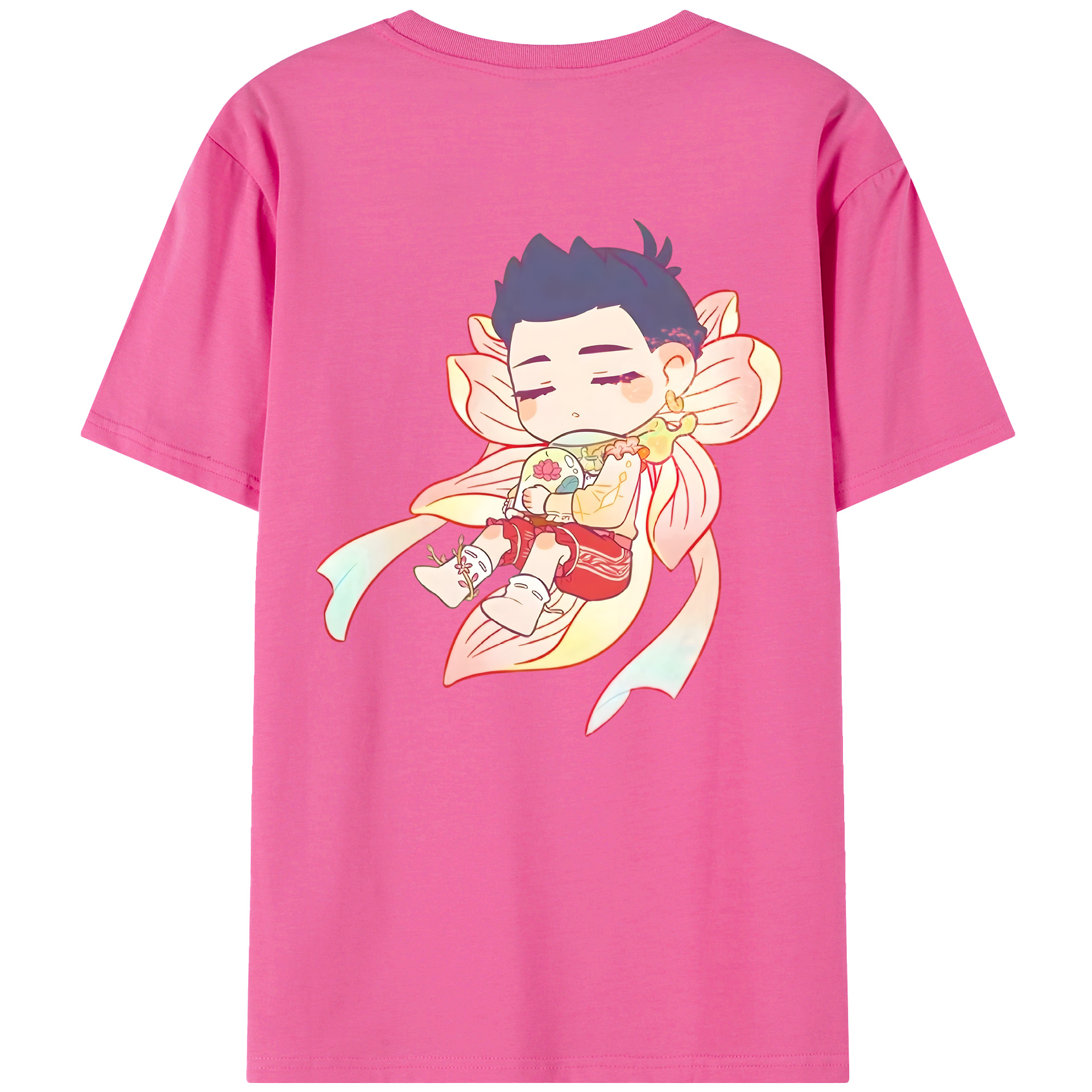 （画像用） Ne Zha 2 ナタ 魔童の大暴れ レディース半袖Tシャツ(バックプリント)